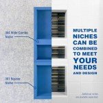 Modern Wide Shower Niche with Built-in Shelf