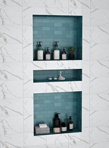 16" x 34" Recessed Shower Niche Organizer