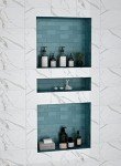16" x 34" Recessed Shower Niche Organizer