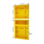 16" x 34" Recessed Shower Niche Organizer