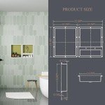 Dual Shower Niche Set for Bathroom Organization