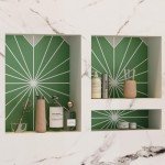 Dual Shower Niche Set for Bathroom Organization