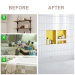 Dual Shower Niche Set for Bathroom Organization