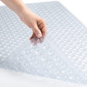 GORILLA GRIP Machine Washable Shower Mat, 35x16 Inch