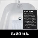 GORILLA GRIP Machine Washable Shower Mat, 35x16 Inch