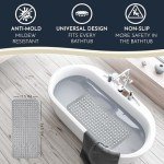 Homerella Non-Slip Bath Mat with Suction Cups