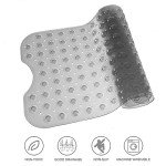 Extra Long Non-Slip Bathtub Mat with Drain Holes