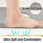 Square Non-Slip Shower Mat, 24"x24" Grey