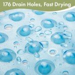 Non-Slip Bath Mat with Suction Cups 40x16 Inches