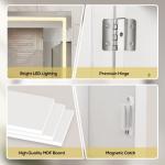 Anti-Fog Bathroom Medicine Cabinet with Lights