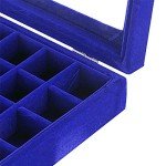 24-Slot Velvet Jewelry Organizer for Rings & Earrings