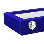 24-Slot Velvet Jewelry Organizer for Rings & Earrings