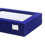 24-Slot Velvet Jewelry Organizer for Rings & Earrings