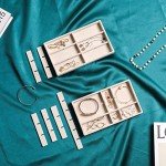 Stackable Velvet Jewelry Organizer Tray Set of 4