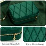 KAMIER Velvet Jewelry Organizer Box for Accessories