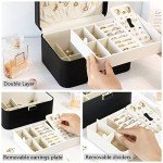 KAMIER 2-Layer Luxury Jewelry Organizer Box