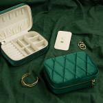 KAMIER Velvet Jewelry Organizer Box for Accessories