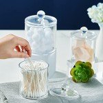 Clear Acrylic Qtip Dispenser Jars with Labels