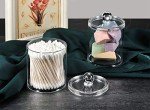 Clear Acrylic Qtip Dispenser Jars with Labels