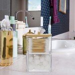 Acrylic 2-Tier Q-Tip Dispenser with Lid