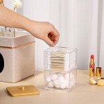 Acrylic 2-Tier Q-Tip Dispenser with Lid