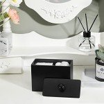 Matte Black Cotton Swab and Ball Holder