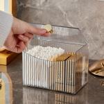 Cotton Swab Dispenser with Lid for Home Storage