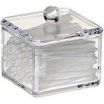 Acrylic Cotton Ball and Q-tip Holder Dispenser