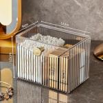 Cotton Swab Dispenser with Lid for Home Storage