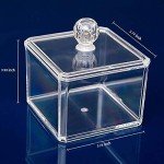 Acrylic Cotton Ball and Q-tip Holder Dispenser