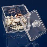 Acrylic Cotton Ball and Q-tip Holder Dispenser