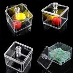 Acrylic Cotton Ball and Q-tip Holder Dispenser