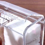 Sooyee Clear 3-Compartment Qtip Holder Dispenser