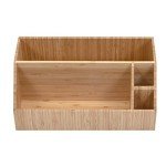 Bamboo Makeup Organizer with Multiple Compartments