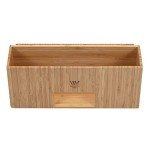 Bamboo Makeup Organizer with Multiple Compartments