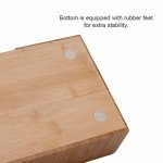 Bamboo Makeup Organizer with Multiple Compartments