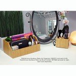 Bamboo Makeup Organizer with Multiple Compartments