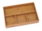 Bamboo 4-Compartment Organizer Tray by Lipper