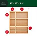 Luxury Bamboo Storage Box Set - 8 Organizers