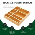 Luxury Bamboo Storage Box Set - 8 Organizers