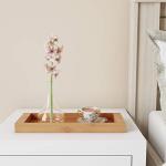 Bamboo Bathroom Vanity Tray - Eco-Friendly Organizer