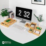 Luxury Bamboo Storage Box Set - 8 Organizers