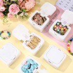 10-Piece Portable Hair Tie Organizer with Labels