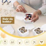 10-Piece Portable Hair Tie Organizer with Labels