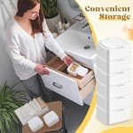 10-Piece Portable Hair Tie Organizer with Labels