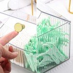 Clear Rectangle Qtip and Cotton Ball Organizer