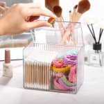 Clear Rectangle Qtip and Cotton Ball Organizer