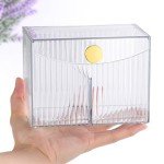 Clear Rectangle Qtip and Cotton Ball Organizer
