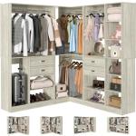 Reversible Freestanding Closet System - White Oak