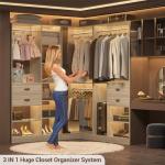 Reversible Freestanding Closet System - White Oak